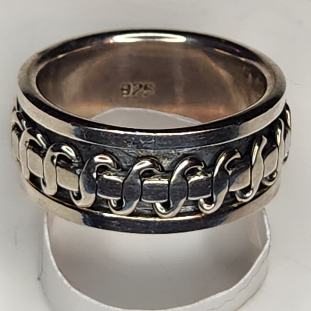 Stephen Webster Sterling Silver Classic Link Spinning Band Ring